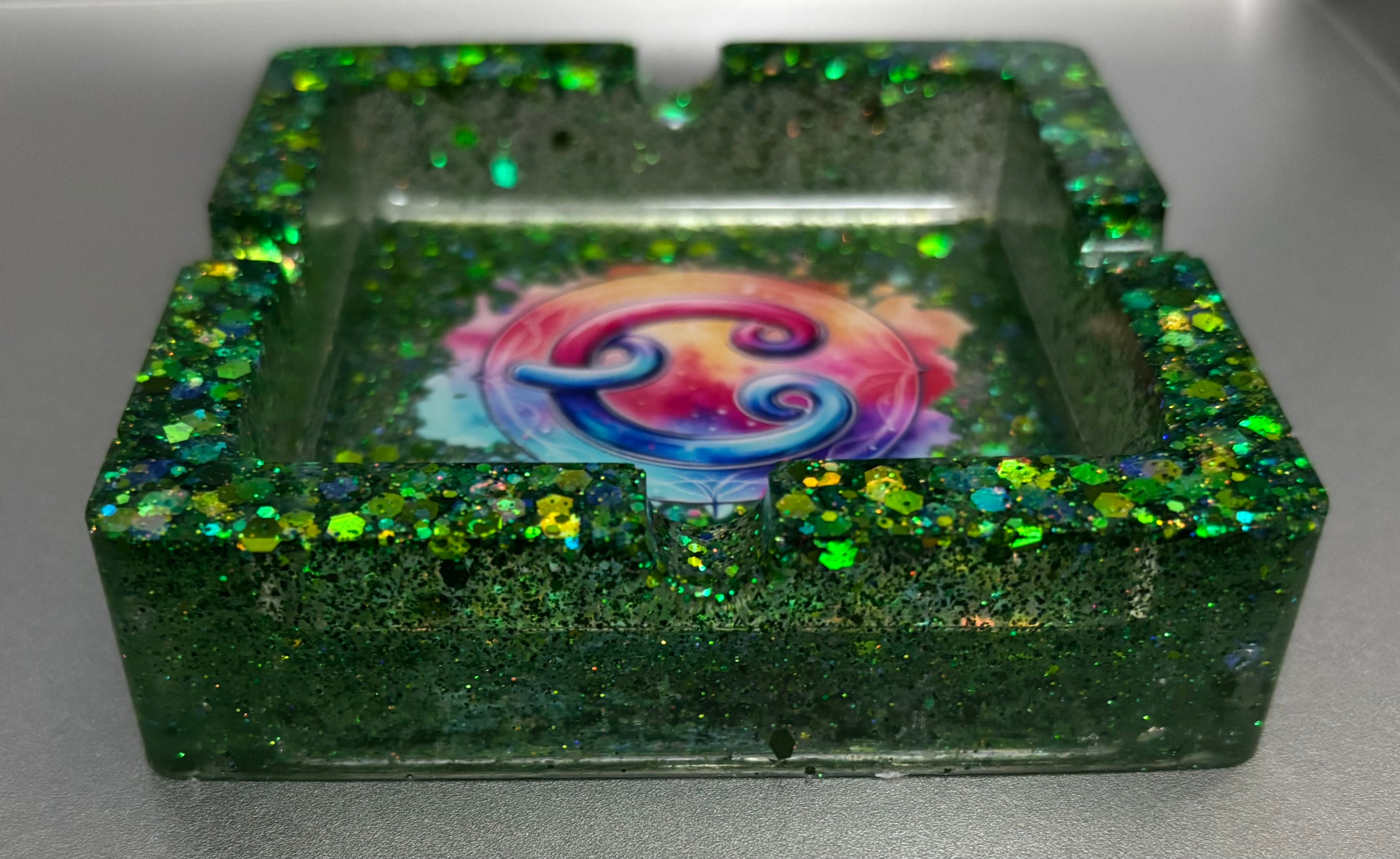Zodiac Cancer Ashtray - Handmade Resin Zodiac Decor